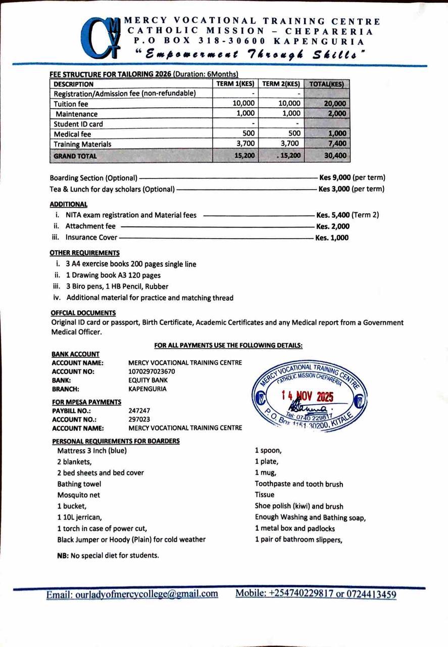 Accommodation Fee